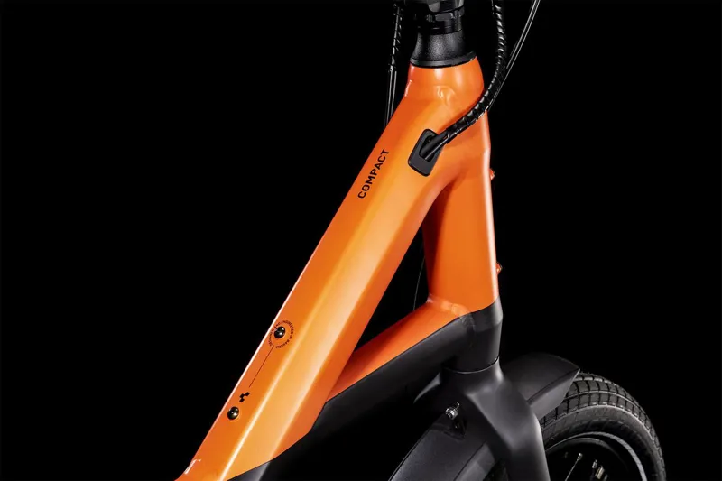 Cube Compact Hybrid 500 Hybrid Electric Bike in Black/Sparkorange-2
